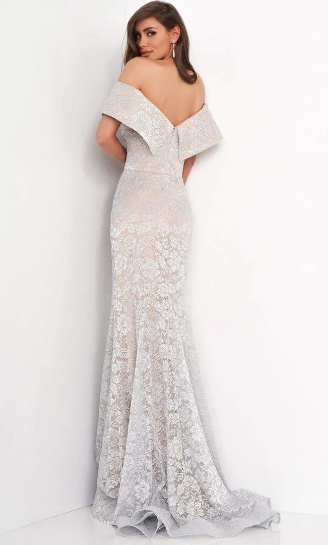 Jovani - 02905 Off-Shoulder Lace Mermaid Evening Dress 4 Jovani - 02905 Off-Shoulder Lace Mermaid Evening Dress