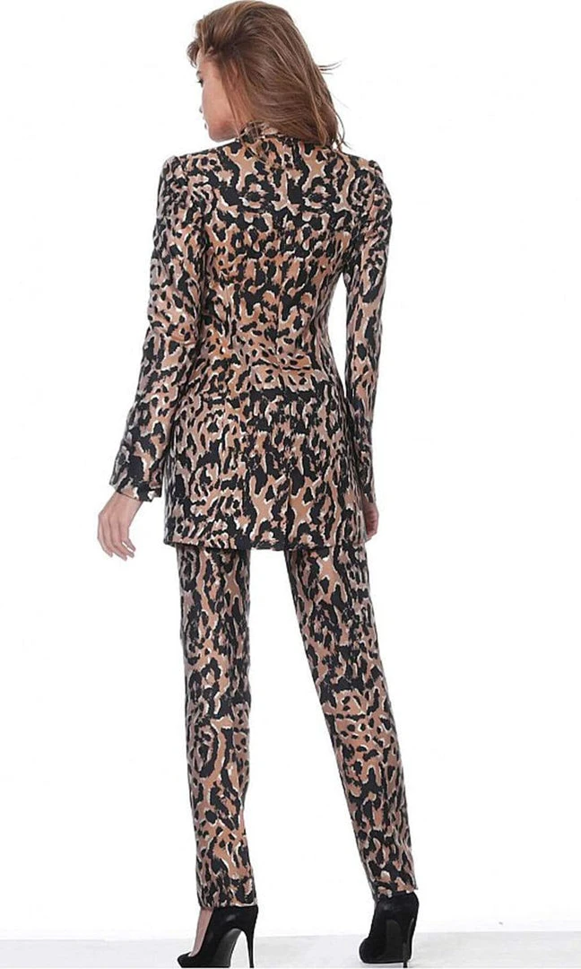 Jovani - 03840 Two-Piece Animal Print Pantsuit 6 Jovani - 03840 Two-Piece Animal Print Pantsuit