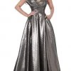 Jovani - 04170 Metallic One Shoulder A-Line Gown 1 Jovani - 04170 Metallic One Shoulder A-Line Gown