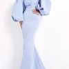 Jovani - 04371 Oversized Bishop Sleeve Mermaid Gown 1 Jovani - 04371 Oversized Bishop Sleeve Mermaid Gown