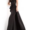 Jovani - 04460 Off Shoulder Embellished Dress With Overskirt