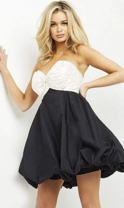Jovani - 05350 Bow Tie Strapless Beaded Balled Dress 7 Jovani - 05350 Bow Tie Strapless Beaded Balled Dress