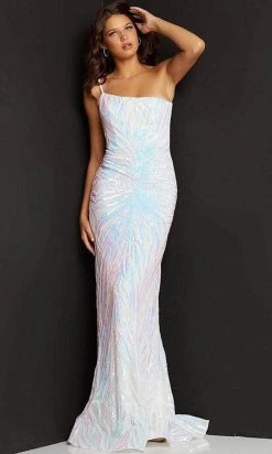 Jovani - 05664 One Shoulder Sequin Sheath Dress 15 Jovani - 05664 One Shoulder Sequin Sheath Dress