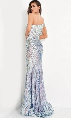Jovani - 05664 One Shoulder Sequin Sheath Dress 10 Jovani - 05664 One Shoulder Sequin Sheath Dress