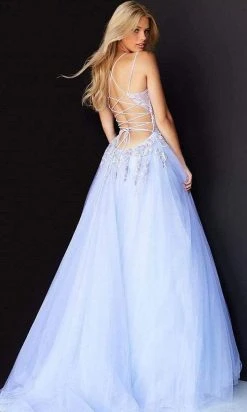 Jovani - 06207 Tulle Voluminous Crisscross Gown