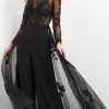 Jovani 06609 - Bateau Overskirt Evening Jumpsuit 1 Jovani 06609 - Bateau Overskirt Evening Jumpsuit