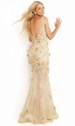 Jovani 06648 - V-Neck Embroidered Prom Dress 6 Jovani 06648 - V-Neck Embroidered Prom Dress