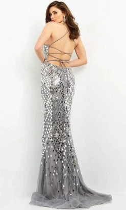 Jovani - 06676 Glass Embellished Sweetheart Dress