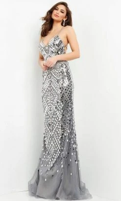 Jovani - 06676 Glass Embellished Sweetheart Dress