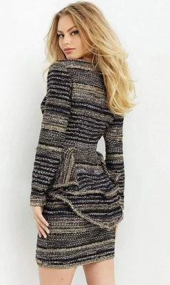 Jovani - 07057 Jewel Sheath Dress 8 Jovani - 07057 Jewel Sheath Dress