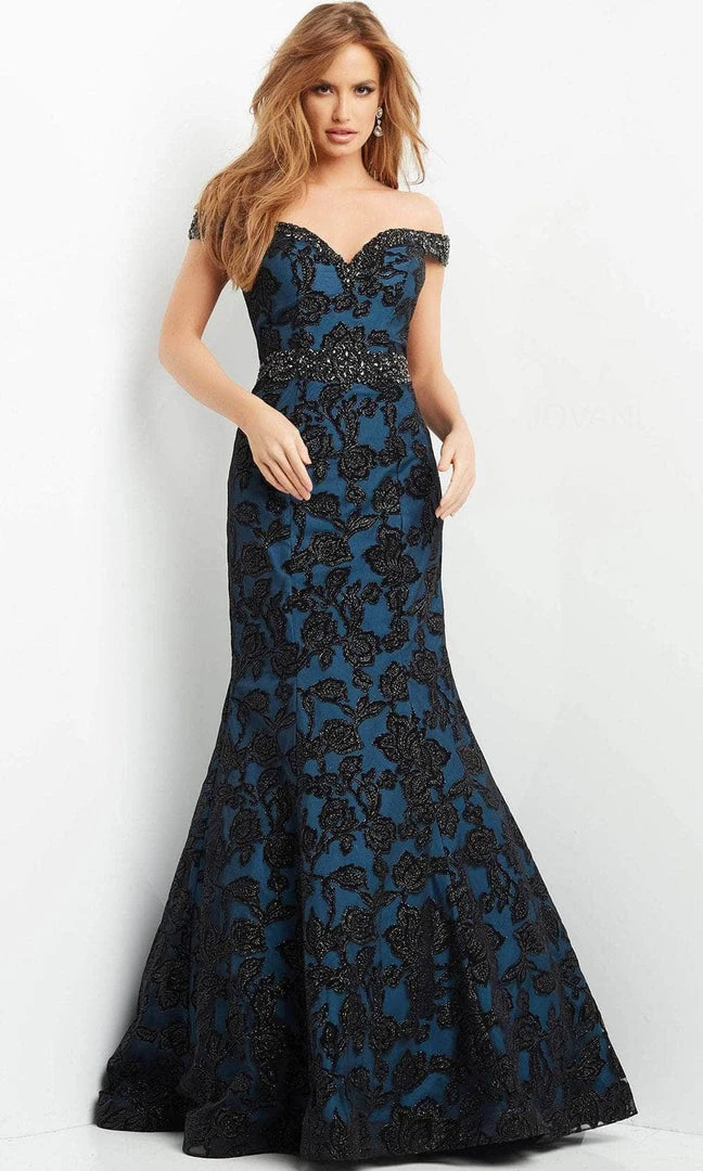 Jovani 07061 - Sweetheart Floral Mermaid Evening Gown 6 Jovani 07061 - Sweetheart Floral Mermaid Evening Gown