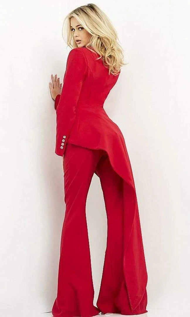 Jovani - 07209 Racer Back Two Piece Pantsuit 4 Jovani - 07209 Racer Back Two Piece Pantsuit