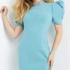 Jovani - 07230 Short Puff Sleeve Sheath Dress 2 Jovani - 07230 Short Puff Sleeve Sheath Dress