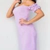 Jovani 07824 - Bow Accent Off Shoulder Cocktail Dress