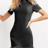 Jovani 08253 - Feather Trim Cocktail Dress