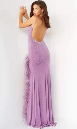Jovani - 08283 Beaded Deep V-Neck Long Gown 10 Jovani - 08283 Beaded Deep V-Neck Long Gown