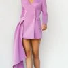 Jovani 08310 - Blazer Cascade Cocktail Dress