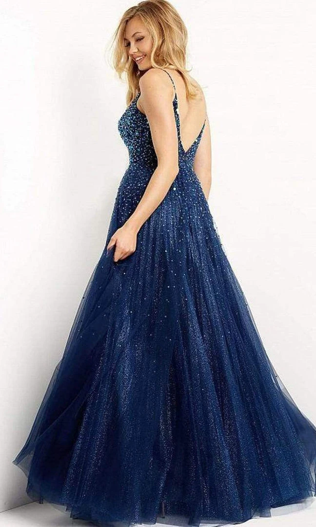 Jovani - 08408 Midnight Glittery Prom Gown 4 Jovani - 08408 Midnight Glittery Prom Gown