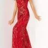 Jovani - 08481 Sequin Tie-Back Sheath Gown 1 Jovani - 08481 Sequin Tie-Back Sheath Gown