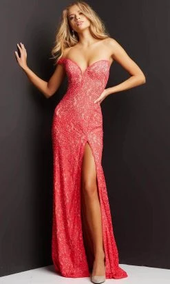 Jovani 08684 - Plunging Sweetheart Lace Prom Dress 13 Jovani 08684 - Plunging Sweetheart Lace Prom Dress