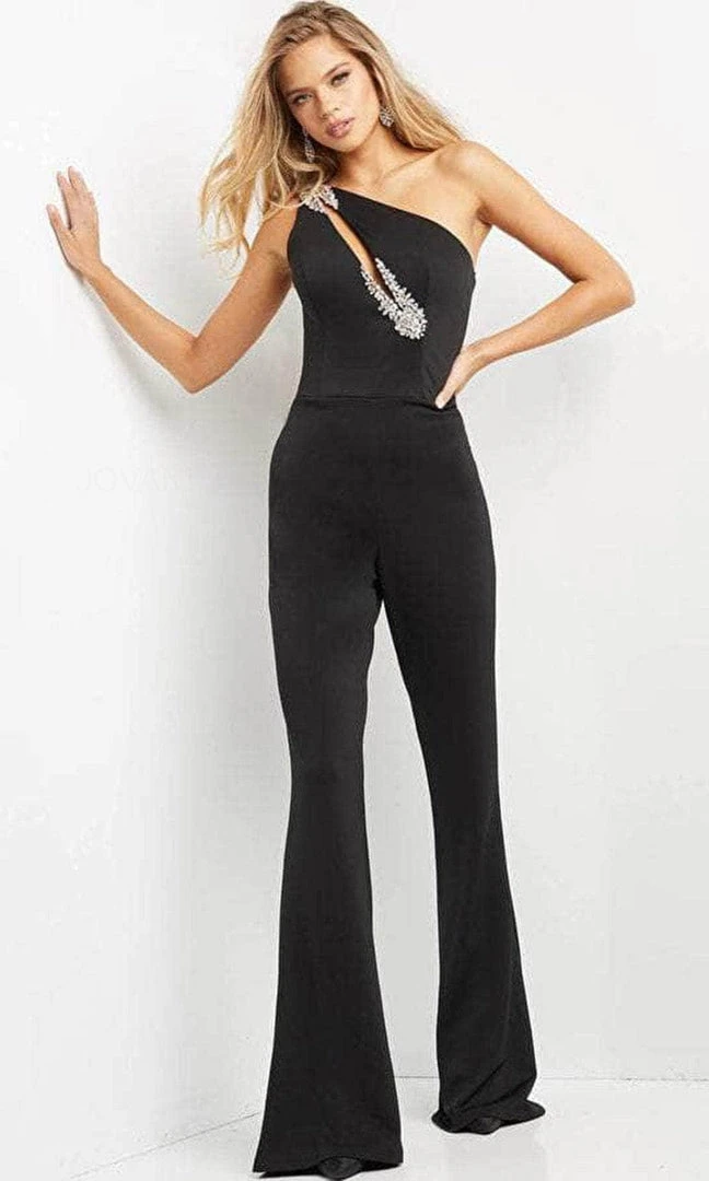 Jovani 09019 - Asymmetric One Shoulder Jumpsuit 5 Jovani 09019 - Asymmetric One Shoulder Jumpsuit