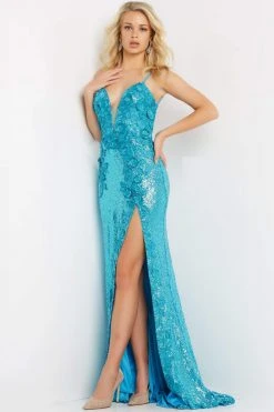 Jovani 1012 - V-Neck Sequin Prom Dress 20 Jovani 1012 - V-Neck Sequin Prom Dress