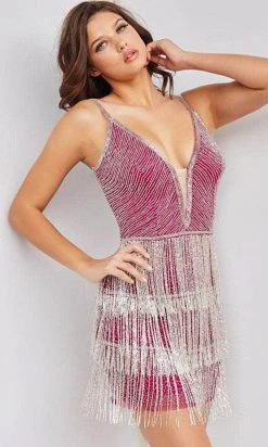 Jovani 23293 - Sleeveless Crystal Cocktail Dress 8 Jovani 23293 - Sleeveless Crystal Cocktail Dress