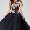 Jovani - 23695 Multi-Colored Sheer Jewel A-line Dress 2 Jovani - 23695 Multi-Colored Sheer Jewel A-line Dress