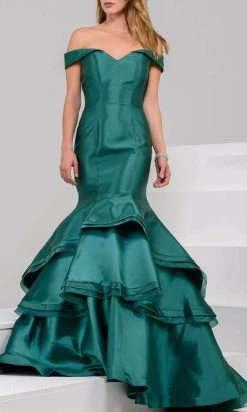 Jovani 31100 - Tiered Mermaid Prom Dress