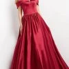 Jovani 3129 - Off Shoulder Satin Evening Gown 2 Jovani 3129 - Off Shoulder Satin Evening Gown
