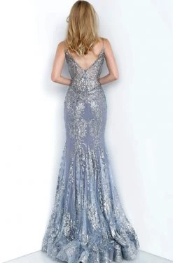 Jovani - 3675 Sequined Illusion Corset Mermaid Gown