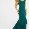 Jovani - 55187 Off-Shoulder Glittered Mermaid Gown 2 Jovani - 55187 Off-Shoulder Glittered Mermaid Gown