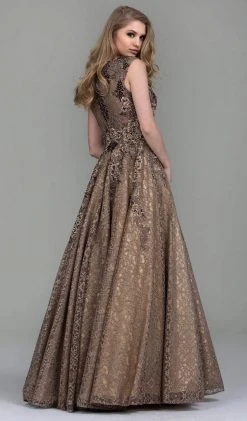 Jovani - 55877 Embellished Lace A-Line Evening Gown 5 Jovani - 55877 Embellished Lace A-Line Evening Gown