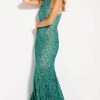Jovani - 59908 Halter Lace Embellished Fitted Prom Dress 1 Jovani - 59908 Halter Lace Embellished Fitted Prom Dress