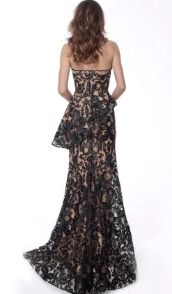 Jovani - 61524 Lace Applique Strapless Trumpet Dress 6 Jovani - 61524 Lace Applique Strapless Trumpet Dress