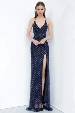 Jovani - 67317 Sleeveless V-Neck Column Dress