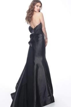 Jovani - 68240 Straight Across Fitted Mermaid Dress