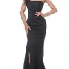 Jovani - 94366 Strapless Straight Neckline Slit Mermaid Gown