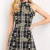 Jovani - M03286 High Halter Woven Short Dress 1 Jovani - M03286 High Halter Woven Short Dress