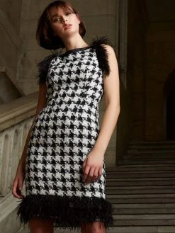 Jovani - M1045 Fringe Bateau Sheath Cocktail Dress