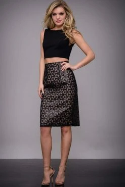 Jovani - Simple Two-Piece Short Ready To Wear Dress M542