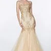 Cinderella Divine Lace Appliqued Mermaid Gown