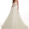Lo'Adoro By Rachel Allan - M720 Lace- Up Sheer Lace Bodice Bridal Gown