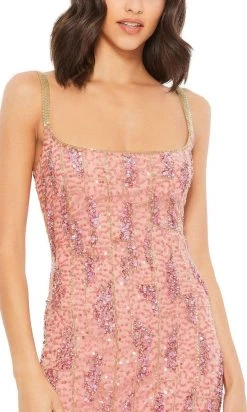 Mac Duggal - 10696 Embellished Square Neck Sheath Dress 7 Mac Duggal - 10696 Embellished Square Neck Sheath Dress