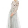 Mac Duggal - 11241 Embroidered Floral Tulle Gown 1 Mac Duggal - 11241 Embroidered Floral Tulle Gown