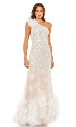 Mac Duggal - 11300 Asymmetric Embroidered Long Gown