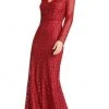 Mac Duggal 20271 - Embroidered Long Sleeve Evening Dress 1 Mac Duggal 20271 - Embroidered Long Sleeve Evening Dress