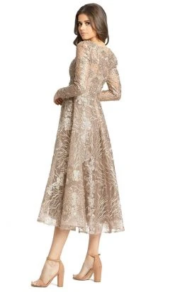 Mac Duggal 20286 - Long Sleeve Beaded Lace Cocktail Dress 12 Mac Duggal 20286 - Long Sleeve Beaded Lace Cocktail Dress