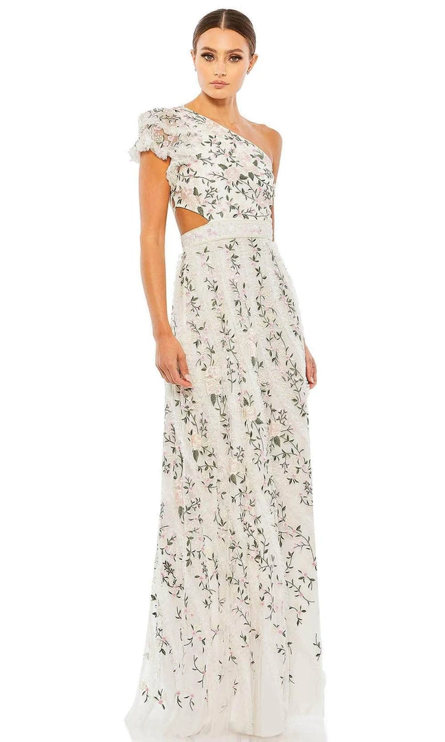 Mac Duggal 35108 - Floral Strappy Back Evening Dress 3 Mac Duggal 35108 - Floral Strappy Back Evening Dress