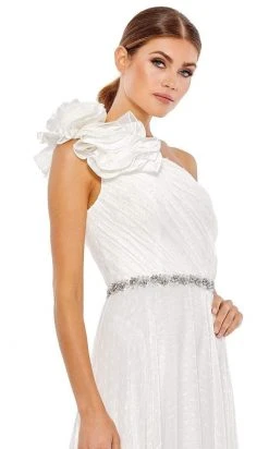 Mac Duggal - 49179 Floral Applique One Shoulder Dress 7 Mac Duggal - 49179 Floral Applique One Shoulder Dress